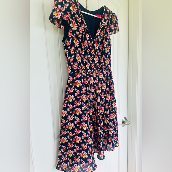 Betsy Johnson Fit and Flare Navy Blue Dress-Size 4 - Picture 8 of 8